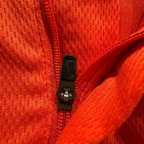 Nike‎ Team Clemson Tigers Orange Quarter Zip Performance Shirt Mens fit dry - Picture 8 of 16